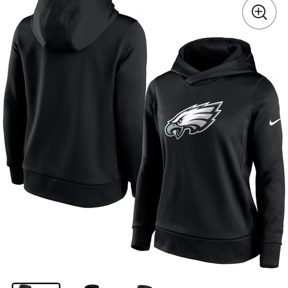 Nike Tops - Nike Women's Black Philadelphia Eagles women Hoodie XL lightweight performance